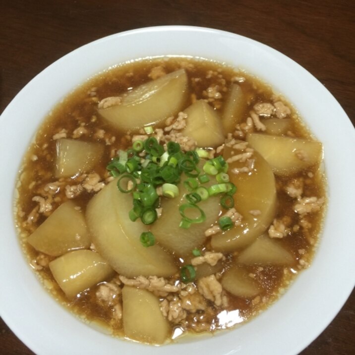 大根とひき肉のとろ煮